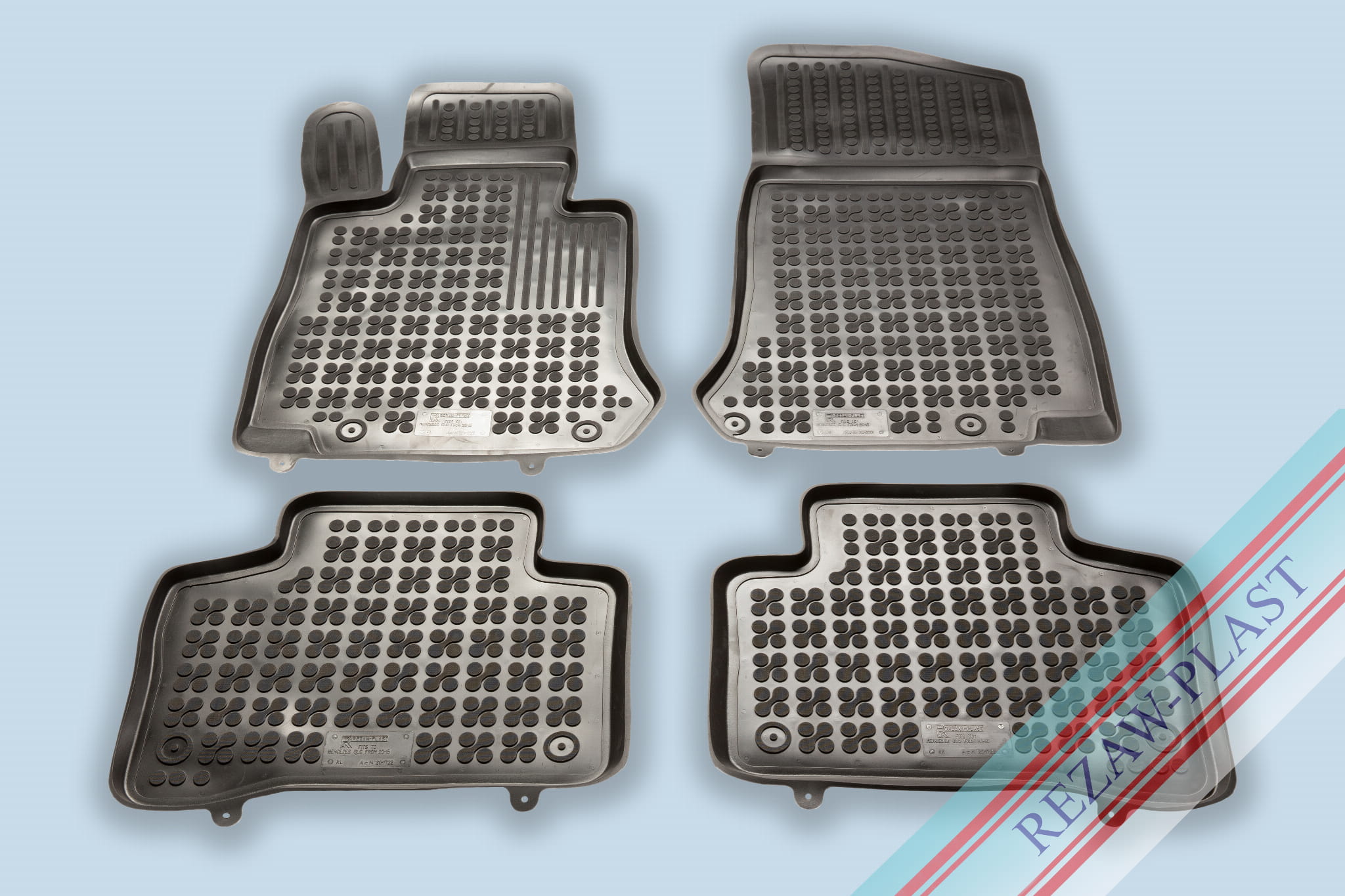 Tappetino Bagagliaio MOTOS Per Mercedes-Benz GLC I X253 (2015-2019) – In PE, Bordi Alti 4 Cm, Antiscivolo